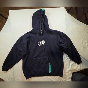 Mountain Dew Vintage Promo Hoodie MD Black No Fading 90s XL Reflective Great!!